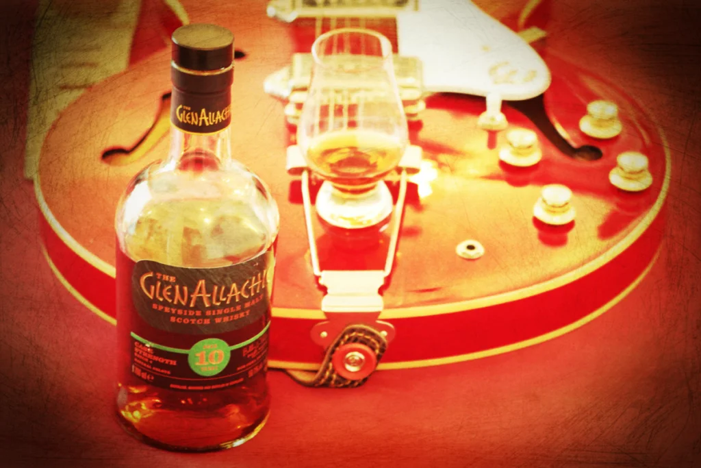 A bottle of GlenAllachie 10