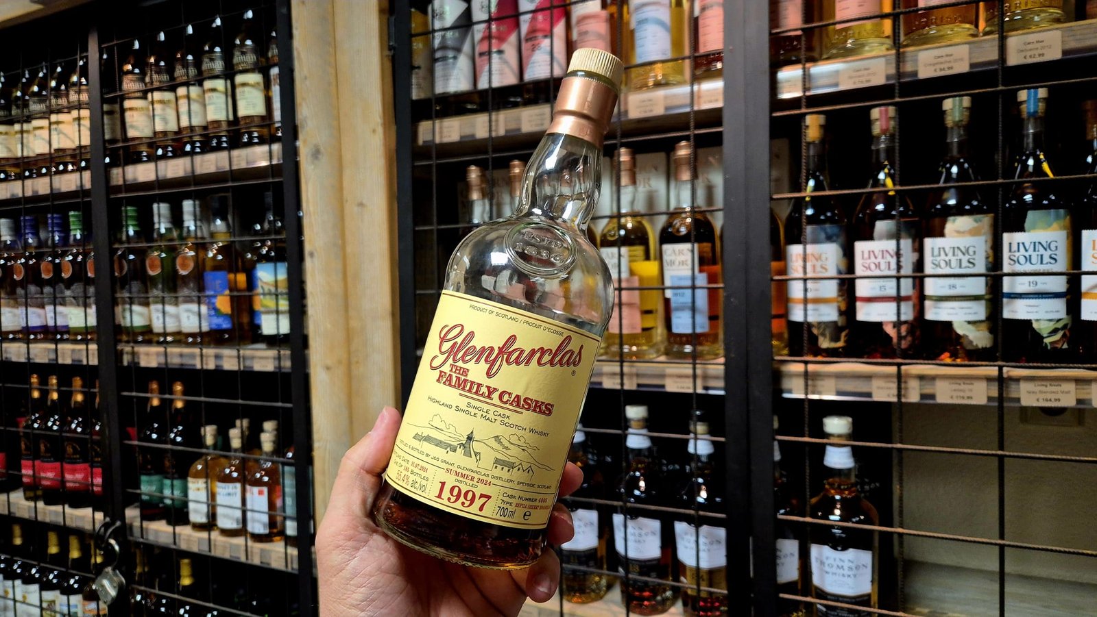 A stunning bottle of Glenfarclas 1997 from the family casks series summer batch 2024