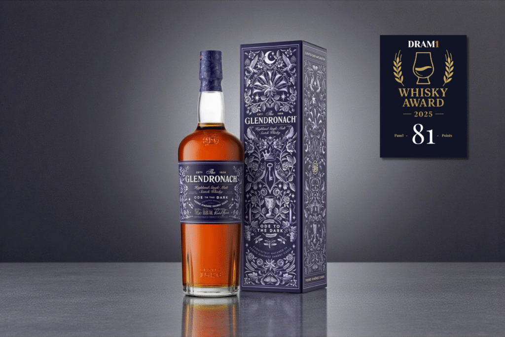 A bottle of Glendronach Ode to the Dark for a review
