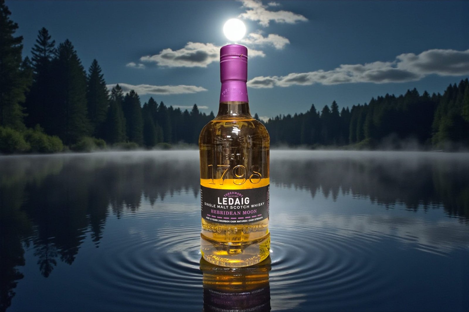 Ledaig Hebridean Moon bottle for a review