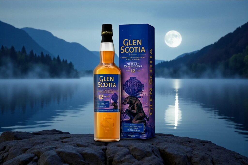 A bottle of Glen Scotia The Wulver