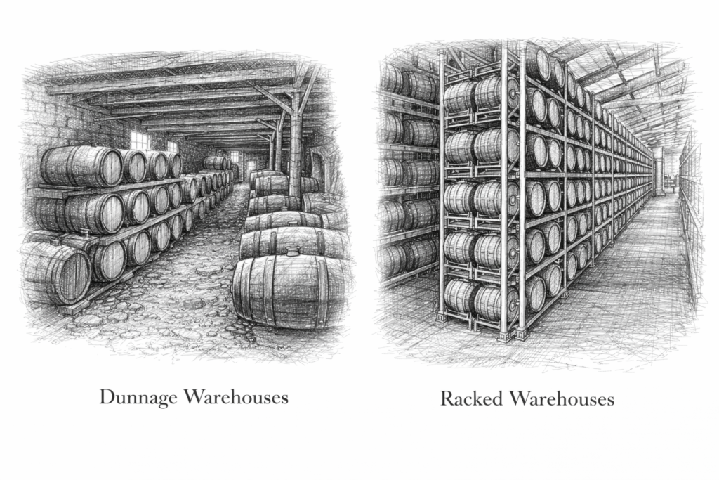 racked vs dunnage warehouses