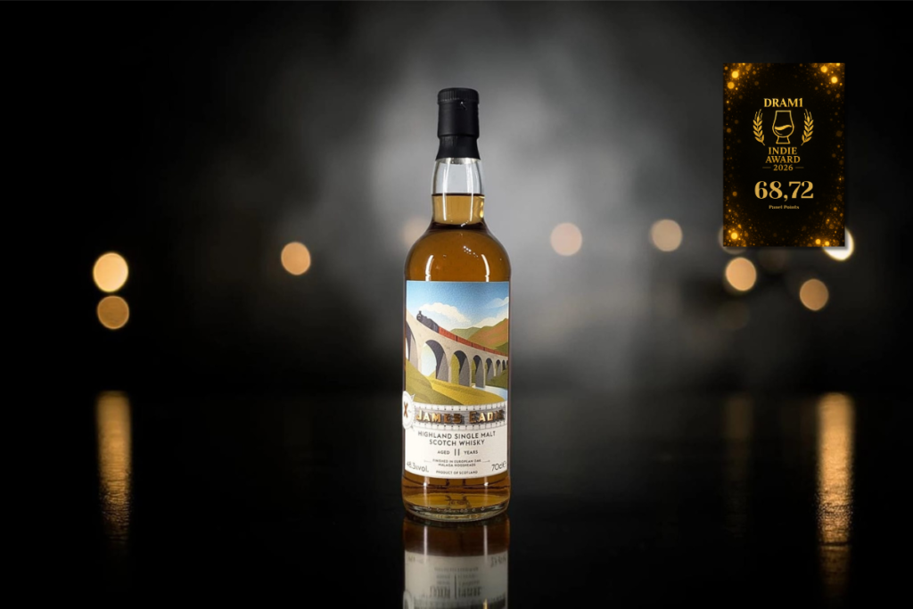 James Eadie Teaninich 11 Year Old finished in European Oak Malaga casks, reviewed by the DRAM1 Indie Awards 2026 blind tasting panel