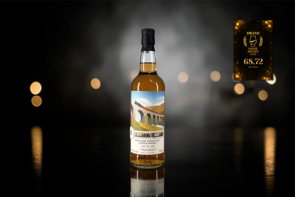 James Eadie Teaninich 11 Year Old finished in European Oak Malaga casks, reviewed by the DRAM1 Indie Awards 2026 blind tasting panel
