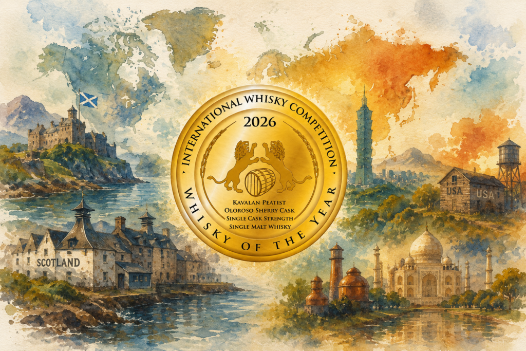 International Whisky Competition 2026 results image depicting the IWC 2026 logo and high scoring countries
