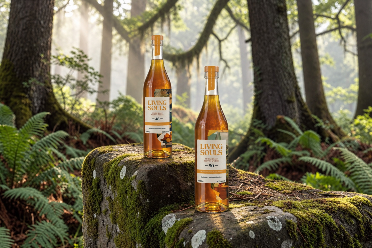 Living Souls Carsebridge 48 Year Old vs 50 Year Old single grain Scotch whisky
