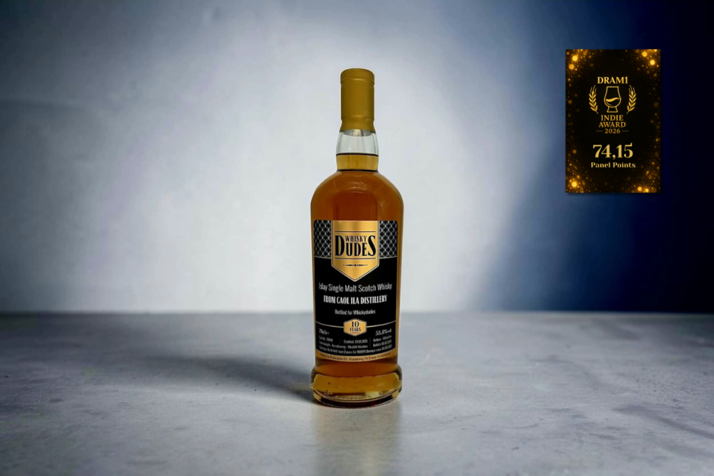 Whisky Dudes Caol Ila 10 Year Old 2015 reviewed by the DRAM1 Whisky Award tasting panel